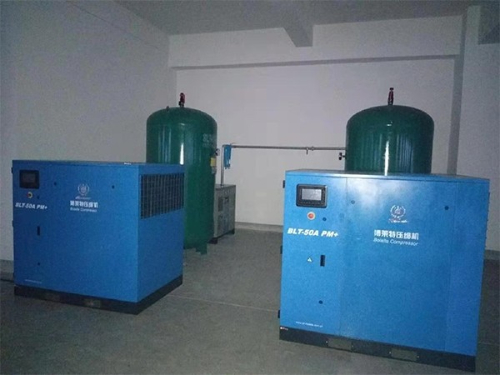 煙臺(tái)某金屬加工制造公司采購(gòu)睿寂行永磁變頻空壓機(jī)